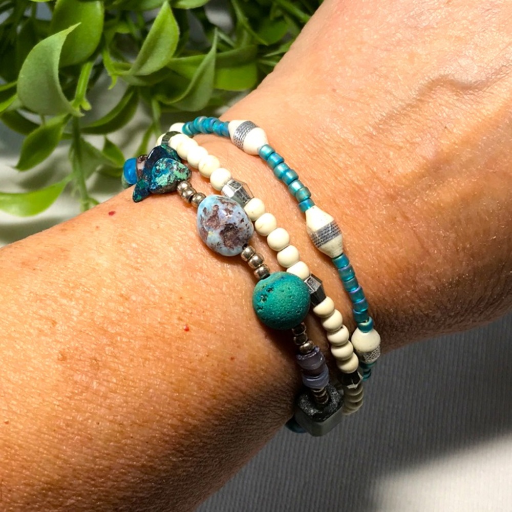 🌵 One-of-a-Kind Triple Strand Bracelet 🌵
